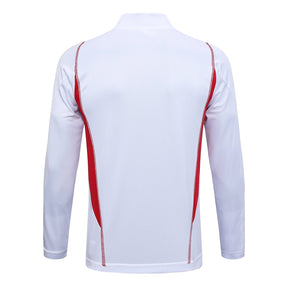 Conjunto São Paulo Adidas Zíper Curto Branco